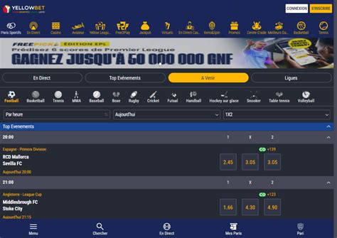 yellowbet lonagui paris sportif